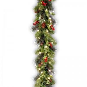 Three Posts Spruce Pre-Lit Garland with 50 Clear Lights THPS3071